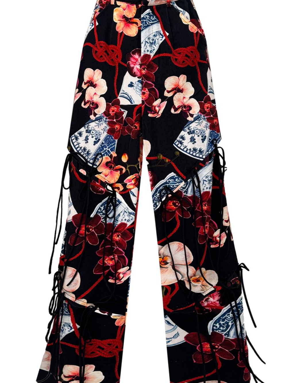 Allina Liu Floral Wide Leg Pants Size XS